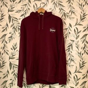 Selling my large maroon Vans sweatshirt because it no longer fits my style